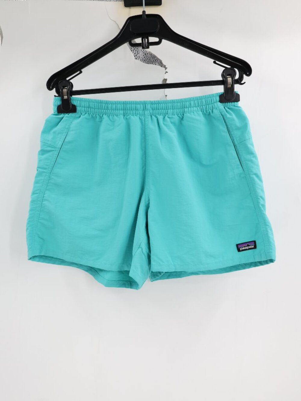 Patagonia Baggies Shorts Women Medium 5” Nylon Elastic Waist Hiking Blue outdoor